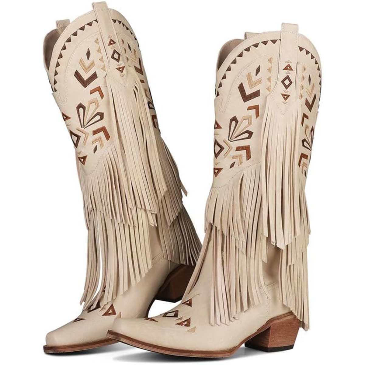 Women's Mid-calf Boots Retro W - Embroidery Design Free avis et prix