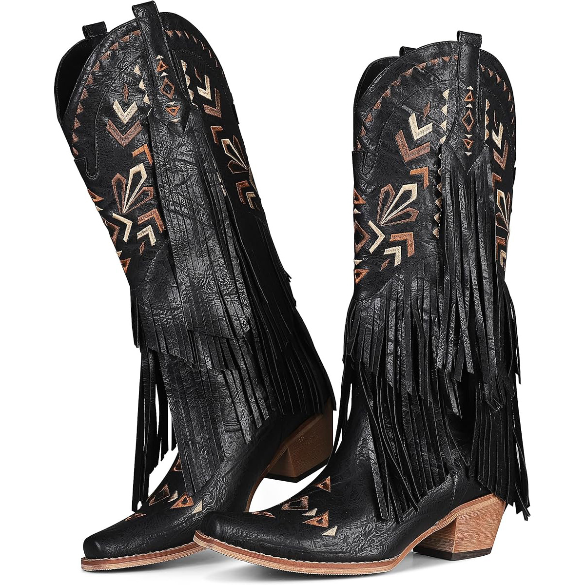 Women's Mid-calf Boots Retro W - Embroidery Design Free avis et prix