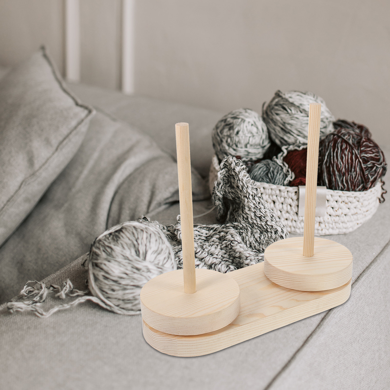 1Pcs Yarn Winder Style Wooden  - Embroidery Yarns avis et prix