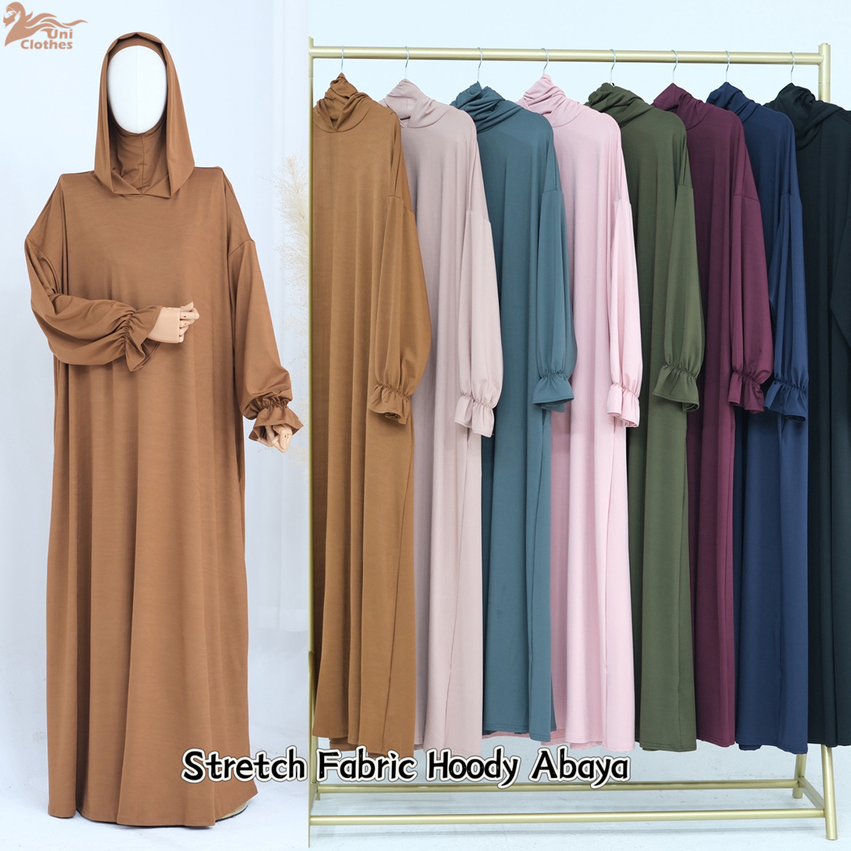 Eid Ramadan Prayer Abaya Women - Embroidery Hijab avis et prix