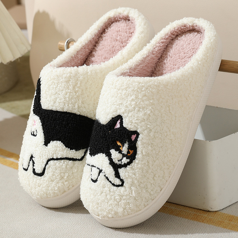 Winter Plush Cute Dachshund Em - Embroidery Shoes avis et prix