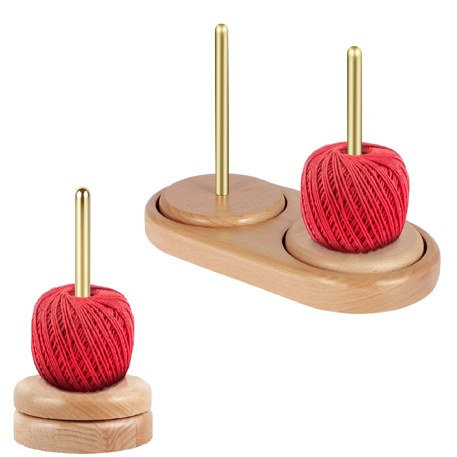 Yarn Ball Holder Rotatable Woo - Embroidery Yarns avis et prix