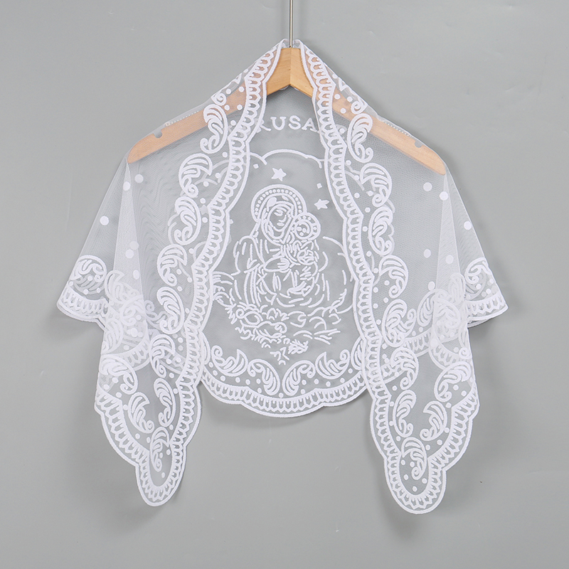 1Pc Women's Elegant Solid Colo - Embroidery Hijab avis et prix